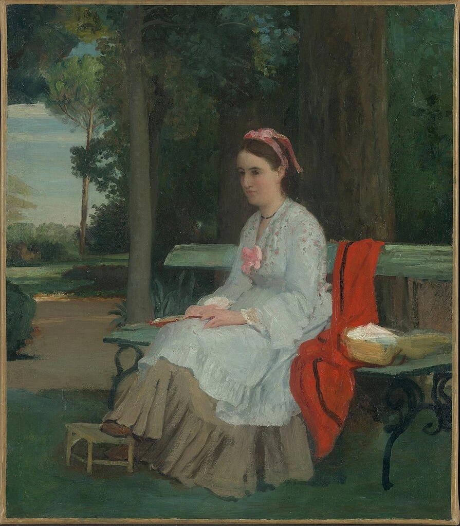 Jean-Frédéric Bazille-13-Fine di un pomeriggio estivo